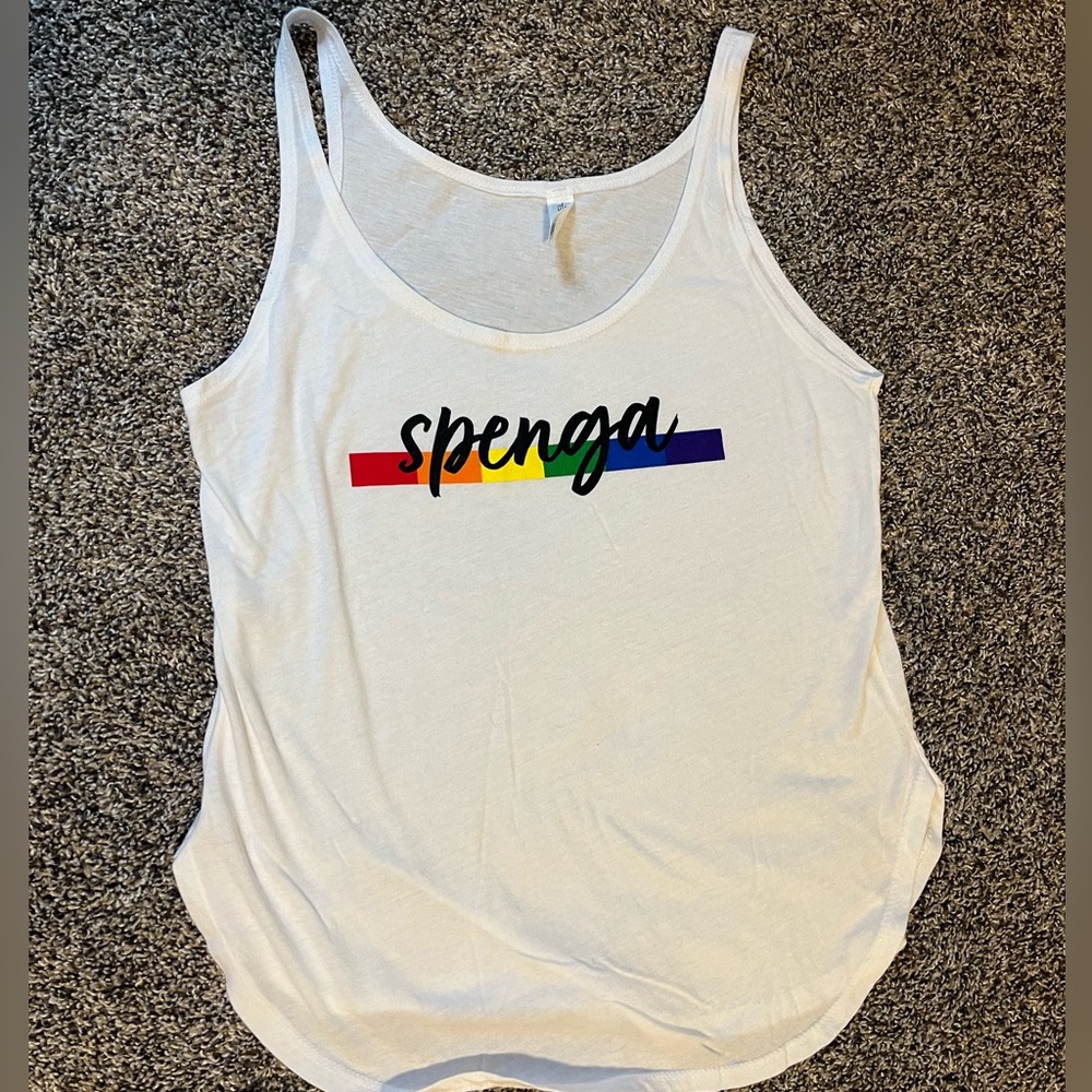 SPENGA pride tank size small - rainbow
